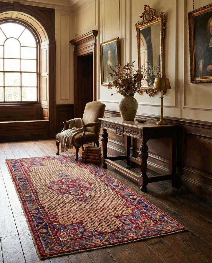 5' x 10' Hand Knotted Koliaei Persian Wool Runner Rug