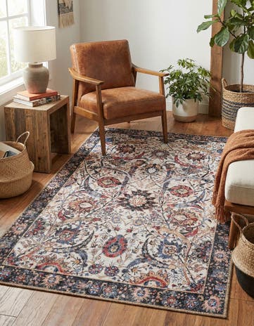 Ivory Washable Timeless Rug