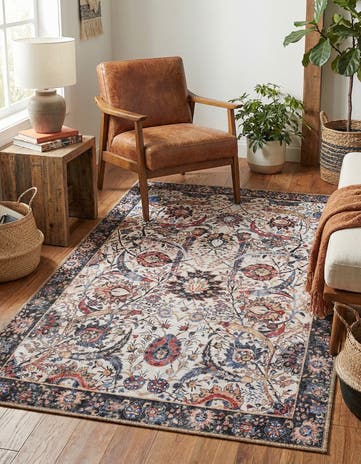 Ivory Washable Timeless Rug