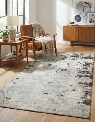 4' 5 x 9' Hand Knotted Ultra Vintage Persian Wool Runner Rug