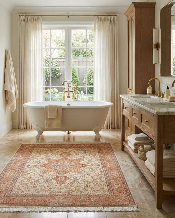 5' x 6' 6 Hand Knotted Tabriz Persian Rug