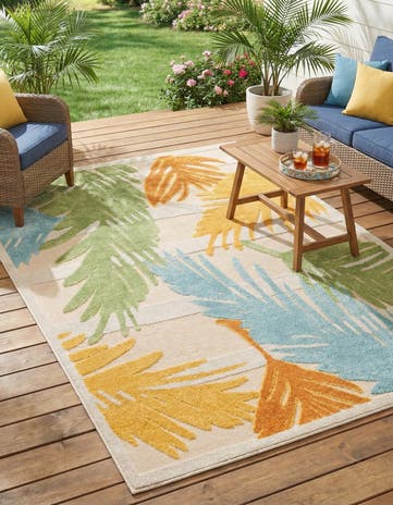 5' 3 x 8' Easy-Clean Aruba Indoor / Outdoor Rug