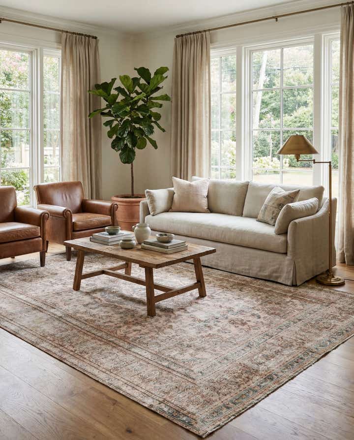 6' 3 x 8' 9 Hand Knotted Ultra Vintage Persian Wool Rug