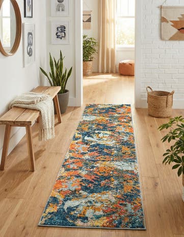 2' x 8' Washable Vivid Runner Rug