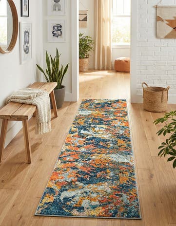 2' x 8' Washable Vivid Runner Rug