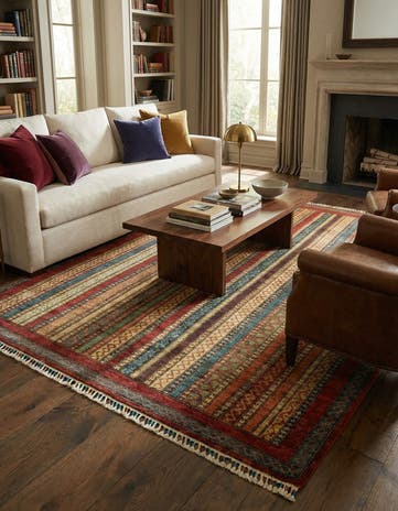 5' 2 x 6' 5 Hand Knotted Ariana Ziegler Rug