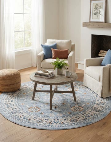 7' 10 x 7' 10 Charlotte Round Rug
