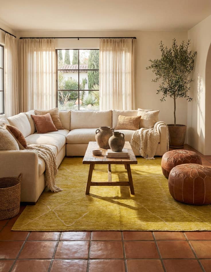 Detail image of 8' 1 x 9' 9  Hand Knotted Moroccan Wool Rug