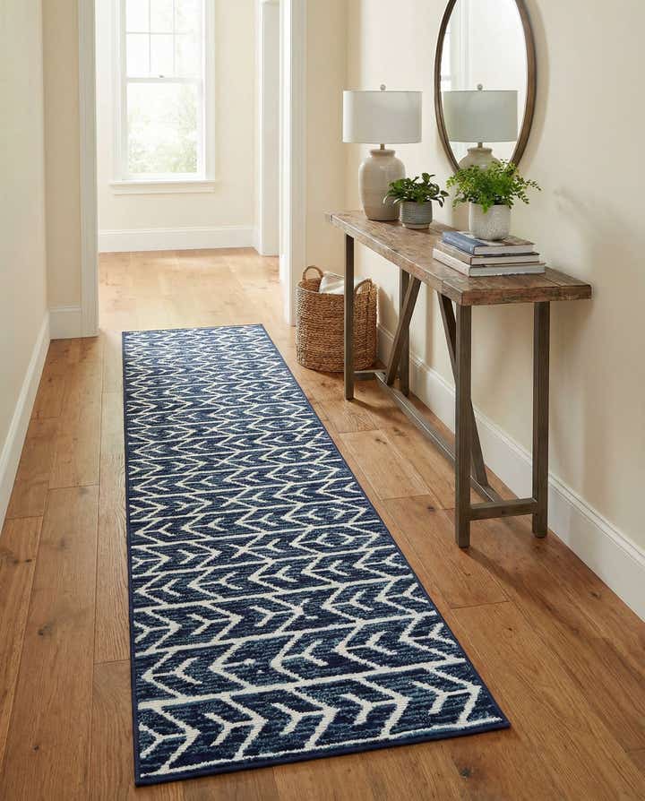 2' 7 x 10' Easy-Clean Sabrina Soto Aston Indoor / Outdoor Runner Rug