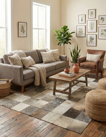 4' x 5' 11 Cowhide - Patchwork Rug