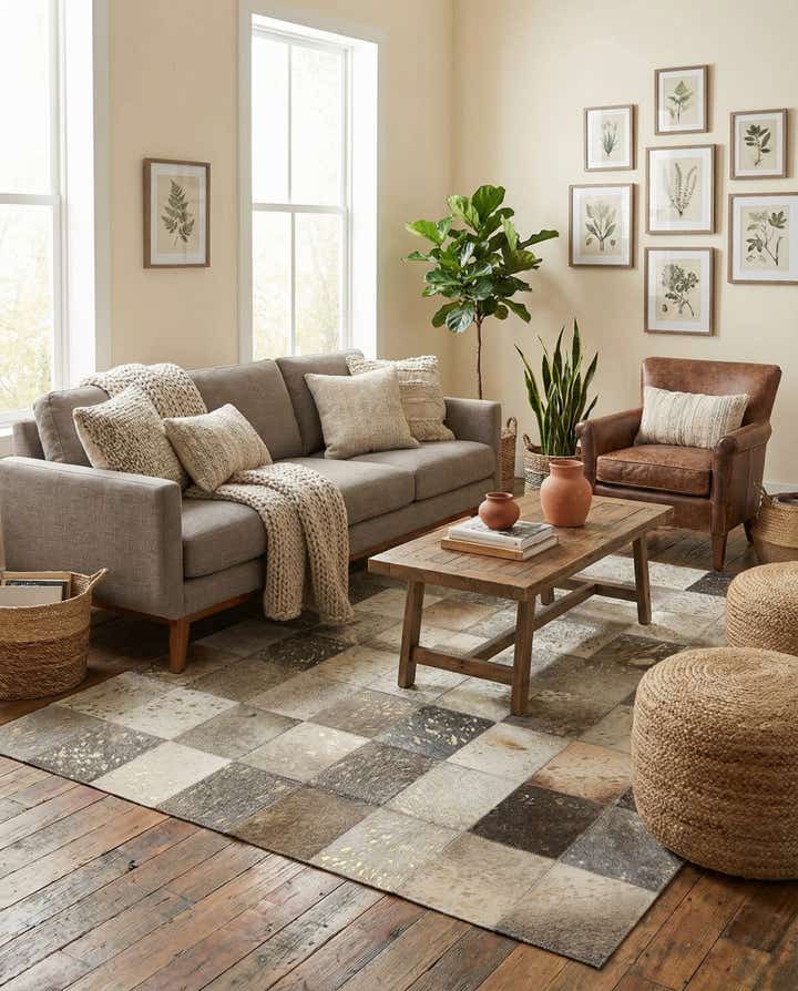 4' x 5' 11 Cowhide - Patchwork Rug