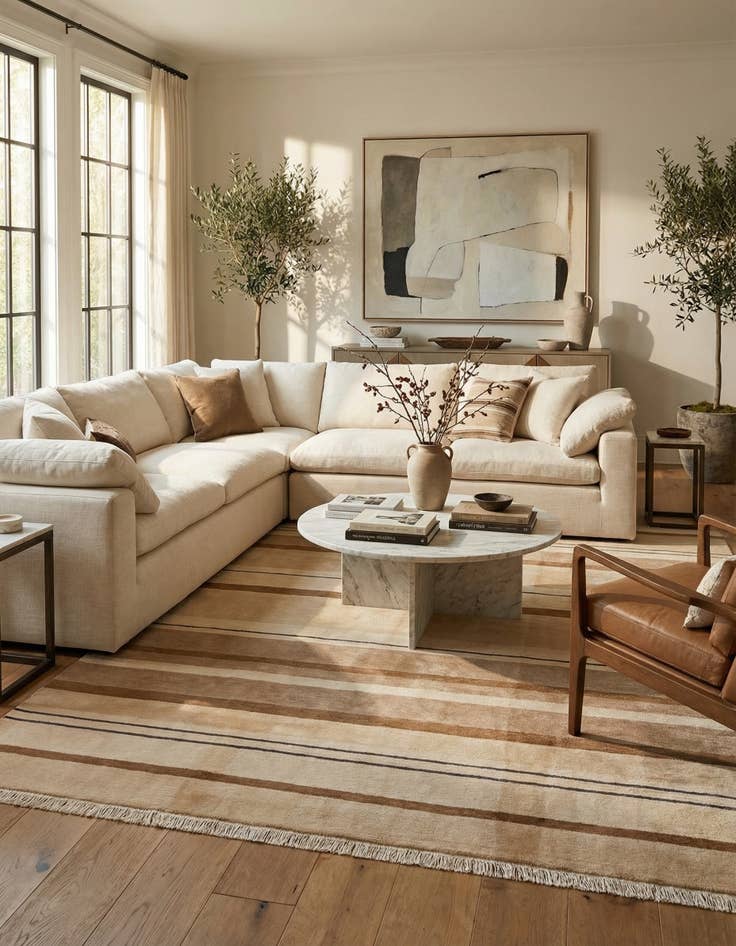 Detail image of 6' 7 x 9' 8  Hand Knotted Darya Wool Rug