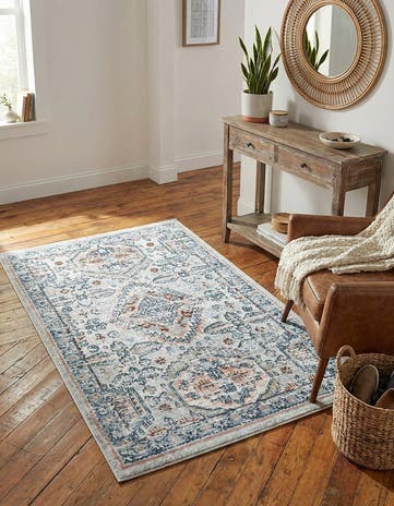 Ivory Kamala Washable Rug
