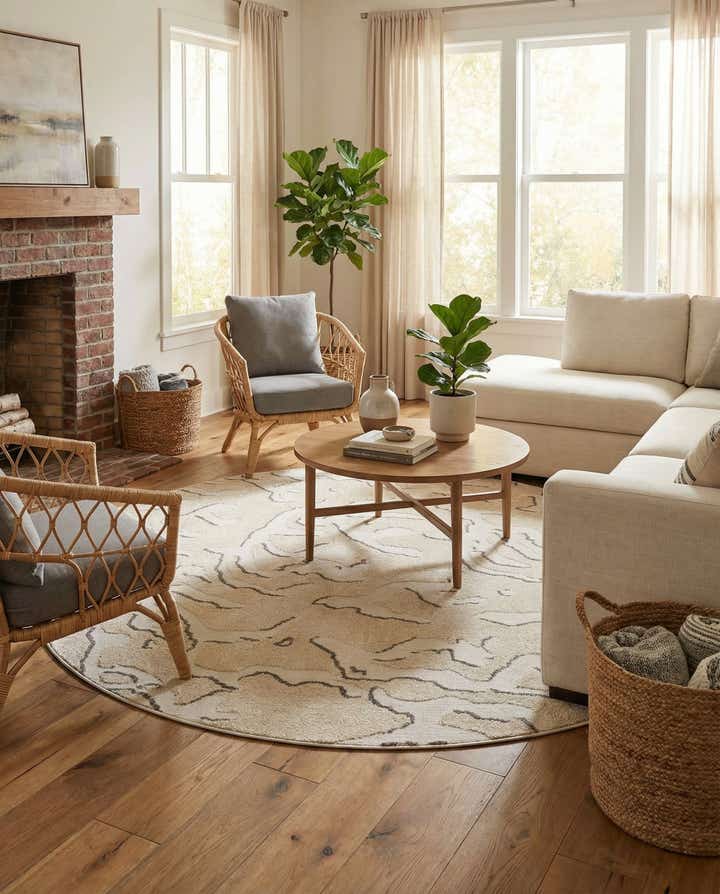 10' x 10' Easy-Clean Sabrina Soto Indoor / Outdoor Round Rug