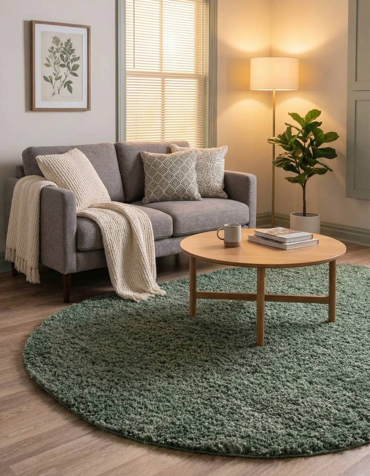 Detail image of  3' x 5' 3 Zermatt Shag Oval Rug