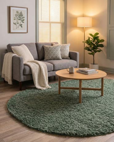  3' x 5' 3 Zermatt Shag Oval Rug