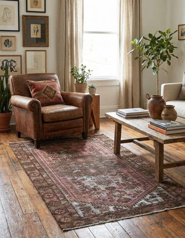3' x 5' 3 Hand Knotted Ultra Vintage Persian Wool Rug