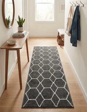 2' x 5' 3 Lattice Frieze Runner Rug