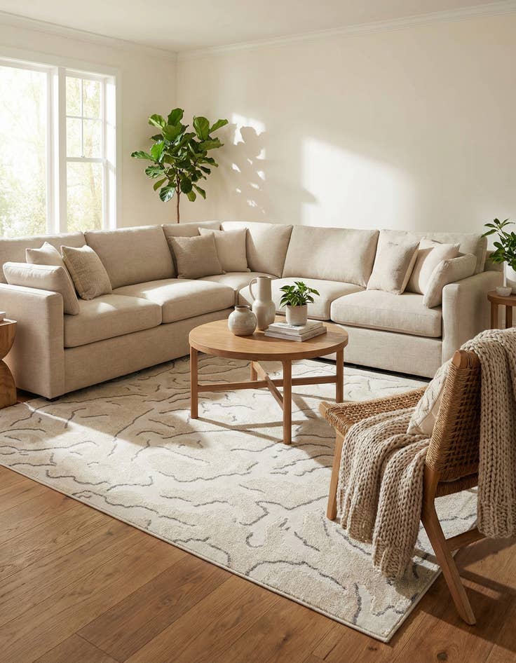 Detail image of  9' x 12'  Washable Sabrina Soto Indoor / Outdoor Rug