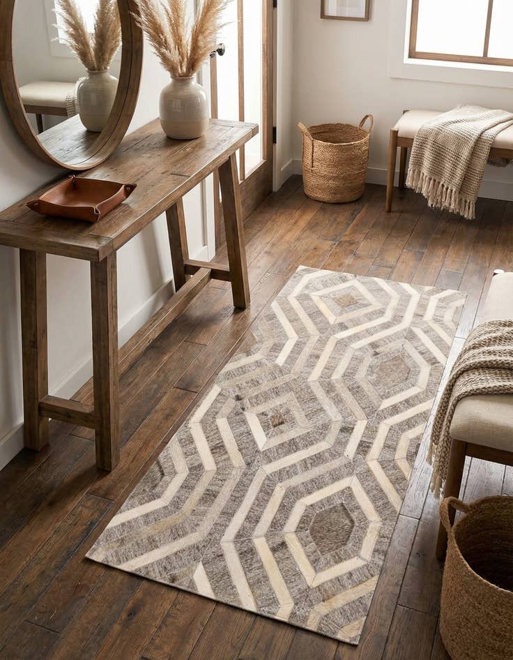 Detail image of  2' 1 x 3' 1 Cowhide Rug