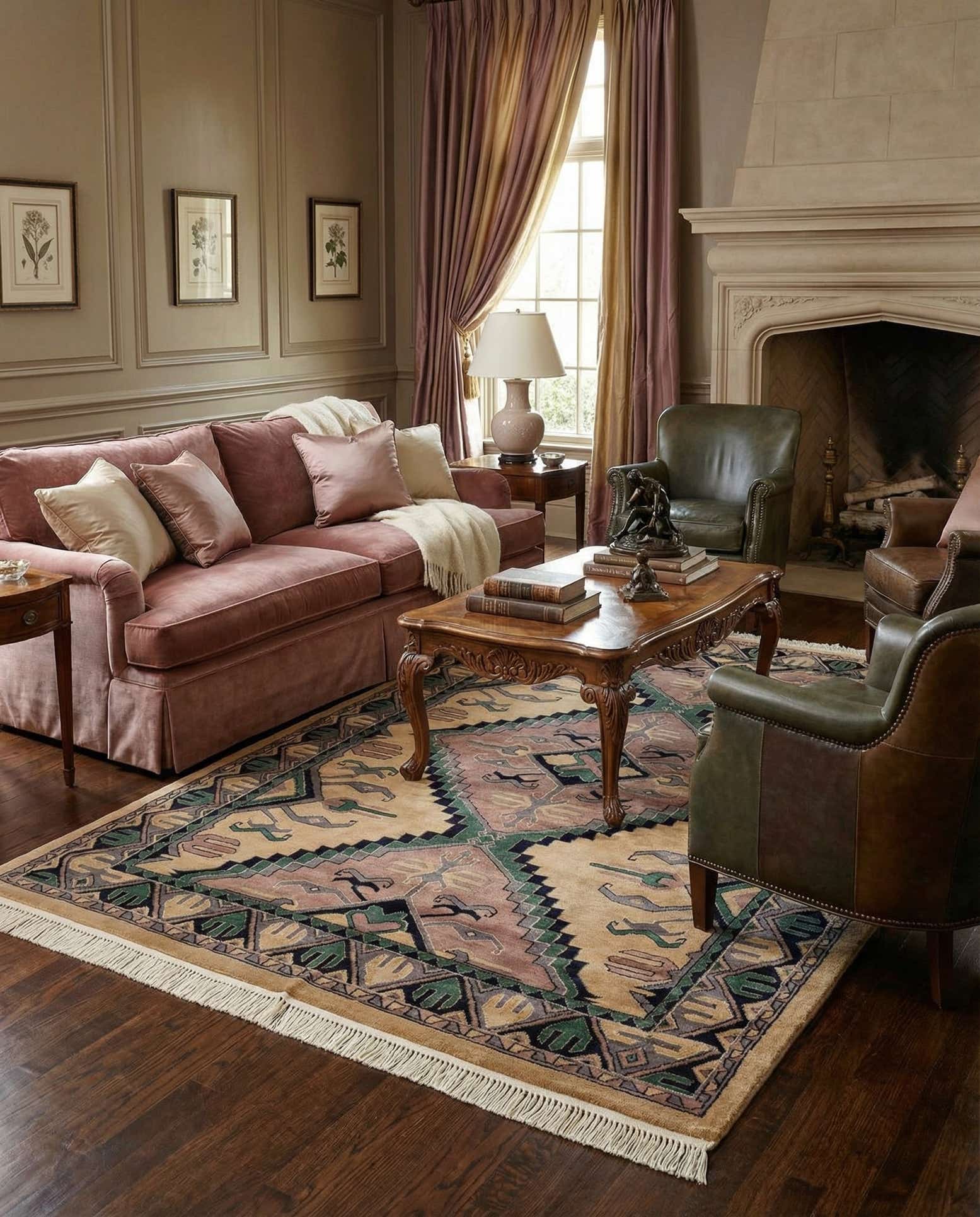 5' 2 x 7' 8 Hand Knotted Bokhara Oriental Rug