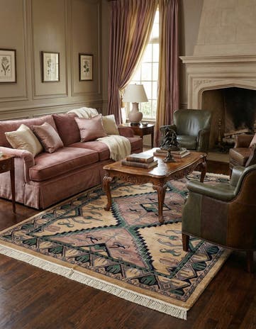 5' 2 x 7' 8 Hand Knotted Bokhara Oriental Rug