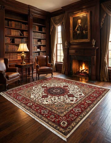 6' 8 x 6' 8 Tabriz Square Rug