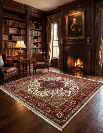6' 8 x 6' 8 Tabriz Square Rug