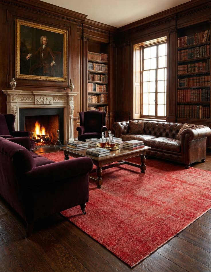 Detail image of 9' 5 x 12' 4 Vintage Royal Wool Rug