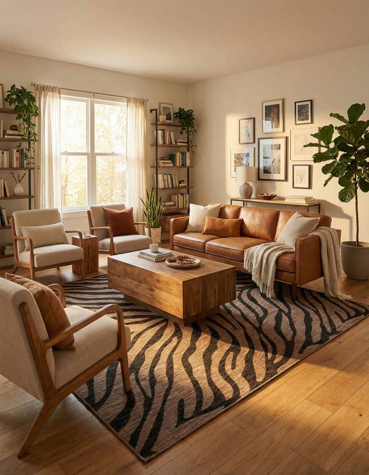 Detail image of  9' x 12'  Washable Safari Indoor / Outdoor Rug