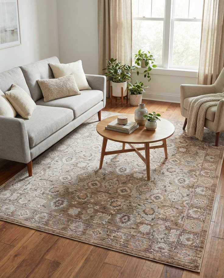 Detail image of 5' 9 x 7' 9 Nain Design Rug