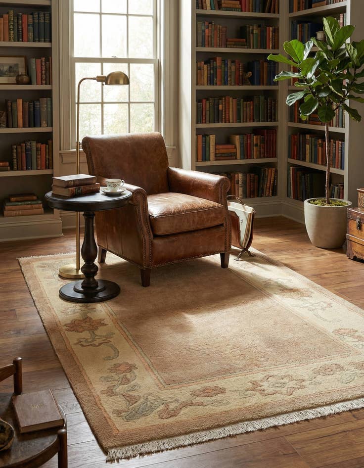 Detail image of  3' 1 x 5' 2  Hand Knotted Tibet Wool Rug