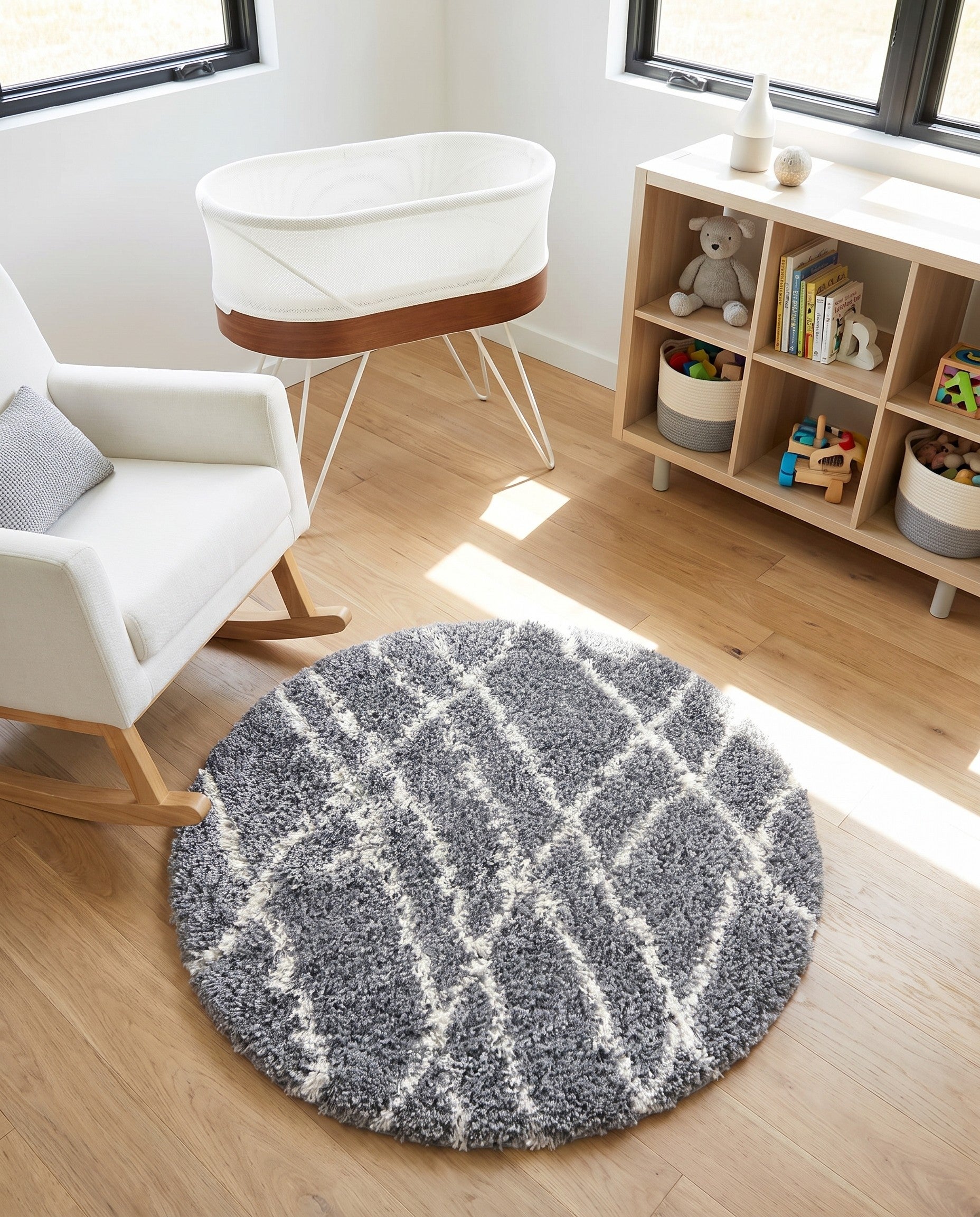 3' 3 x 3' 3 Soft Touch Shag Round Rug