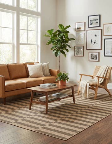 Natural and Brown Dunes Rug