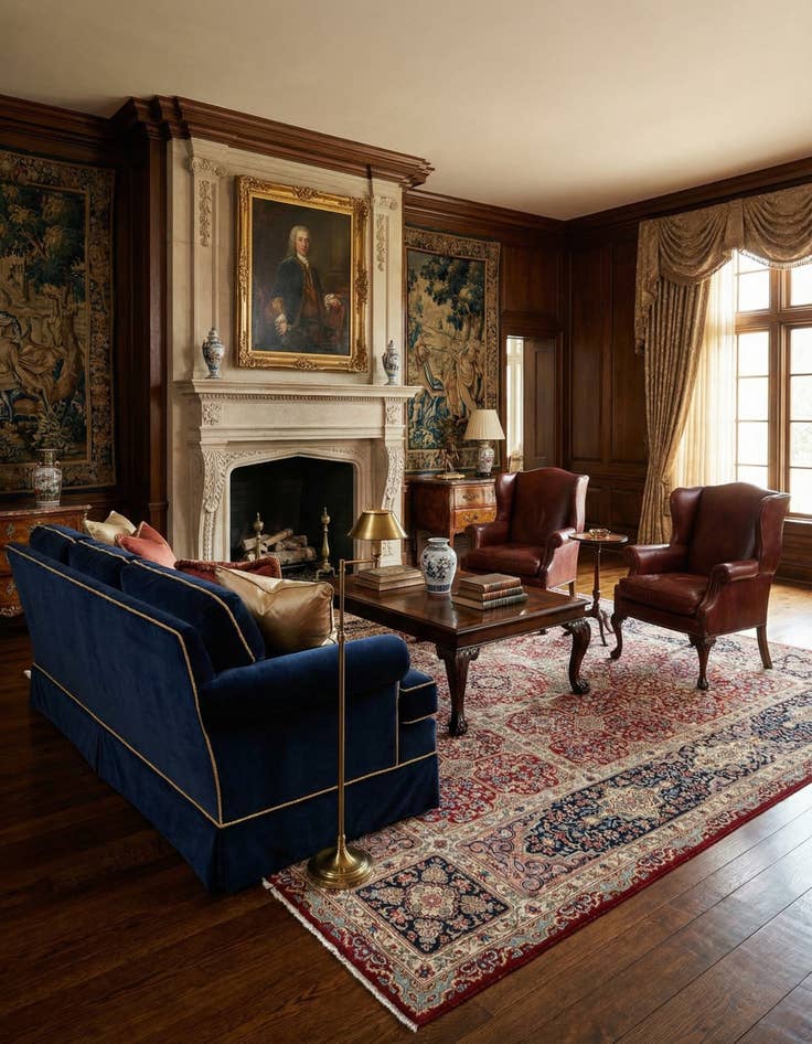 Detail image of  8' 1 x 11' 1  Hand Knotted Kerman Persian Wool Rug