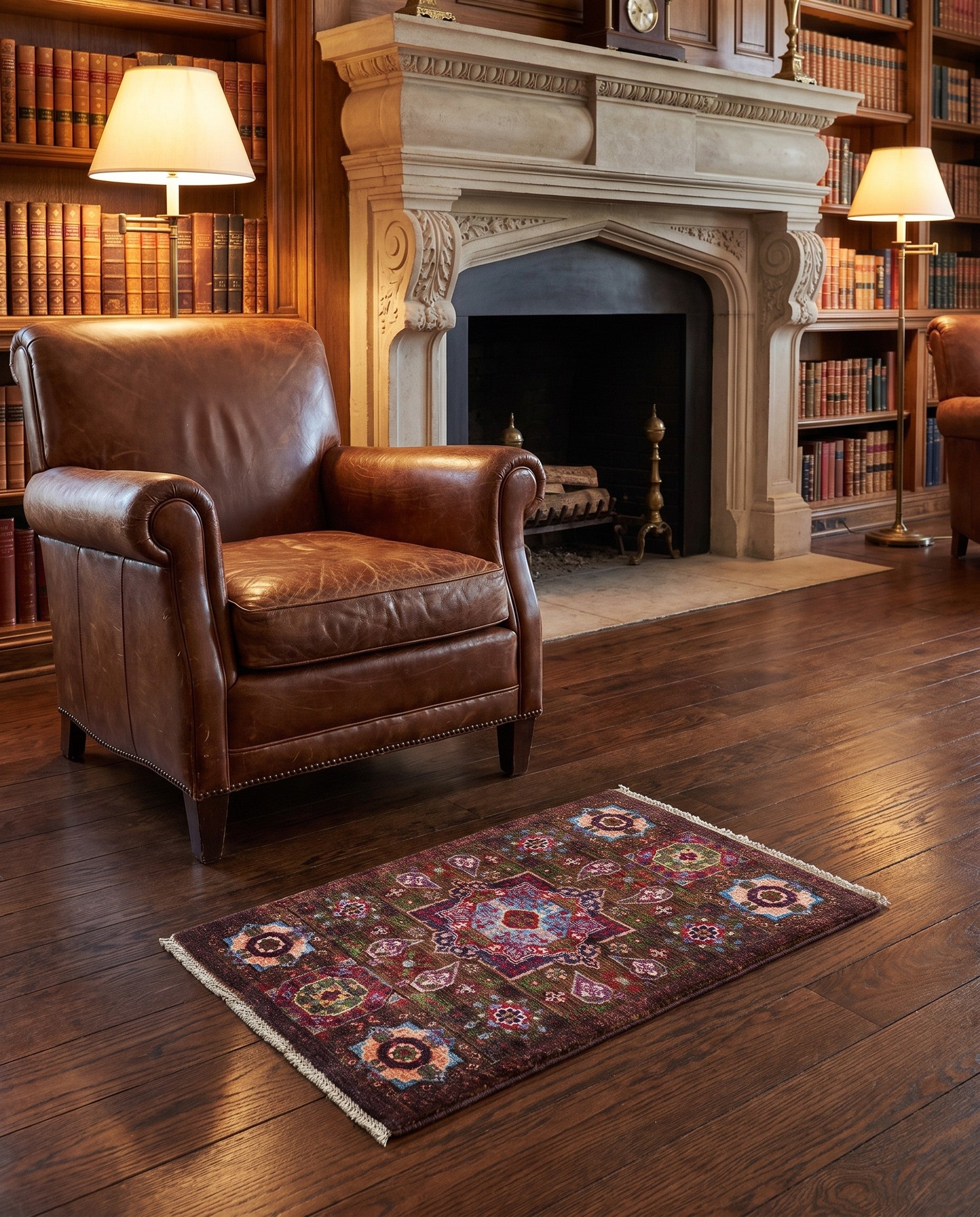 2' x 3' 3 Hand Knotted Mamluk Ziegler Rug