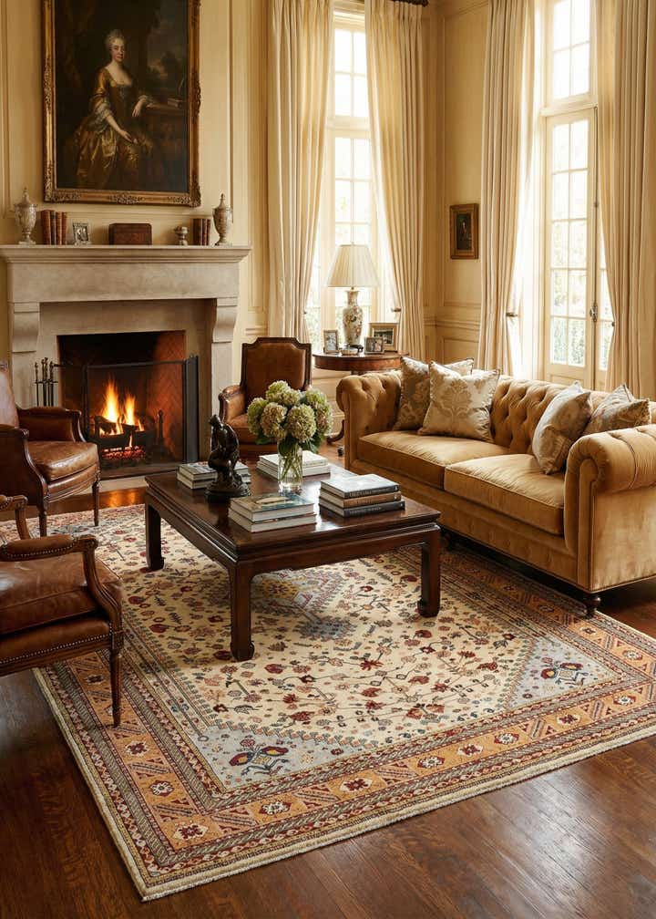 7' 10 x 11' 4 Hand Knotted Luribaft Rug