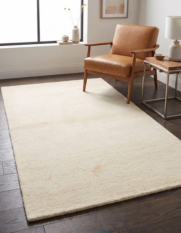 4' 1 x 6' Hand Knotted Gabbeh Wool Rug