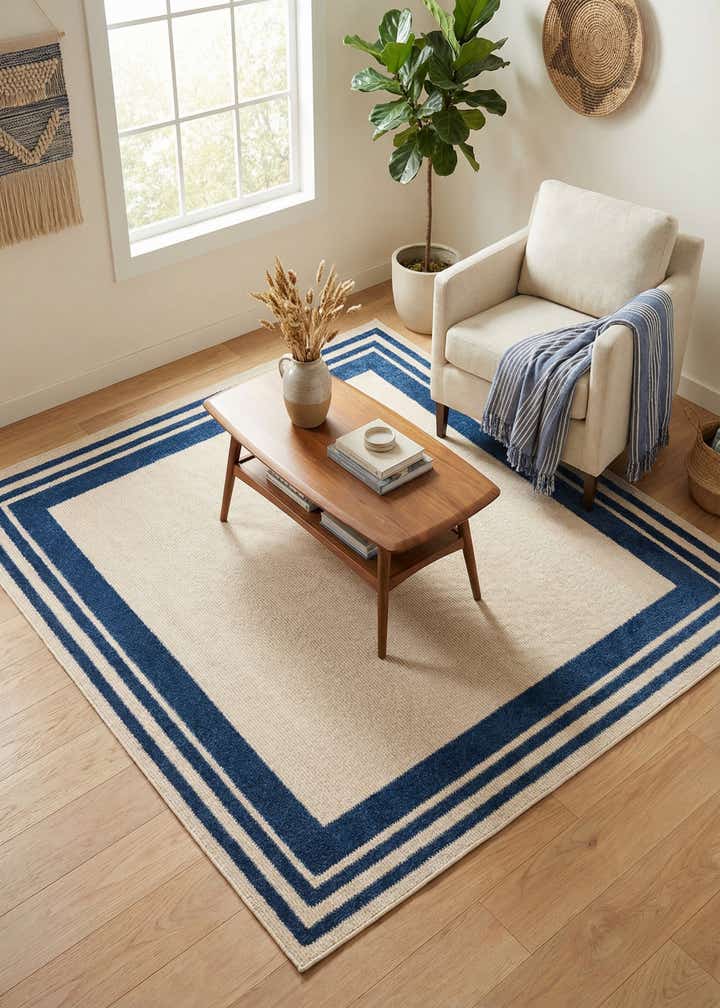 5' 3 x 5' 3 Easy-Clean Aruba Indoor / Outdoor Square Rug