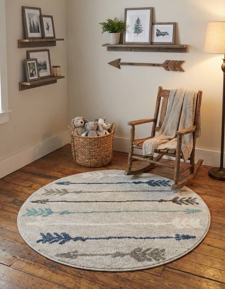 Detail image of  3' x 3' Equinox Round Rug