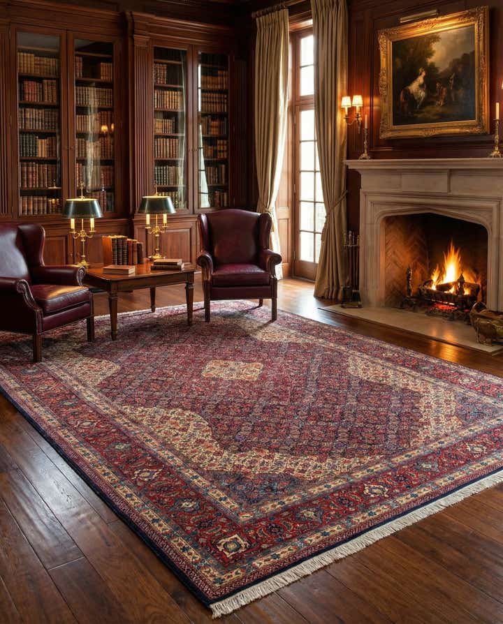 7' 9 x 10' 10 Hand Knotted Tabriz Persian Wool Rug