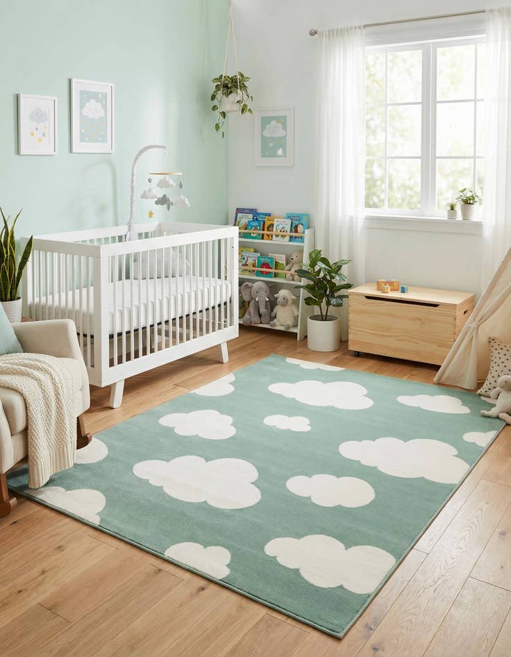 Detail image of 5' x 7' Whimsy Kids Rug