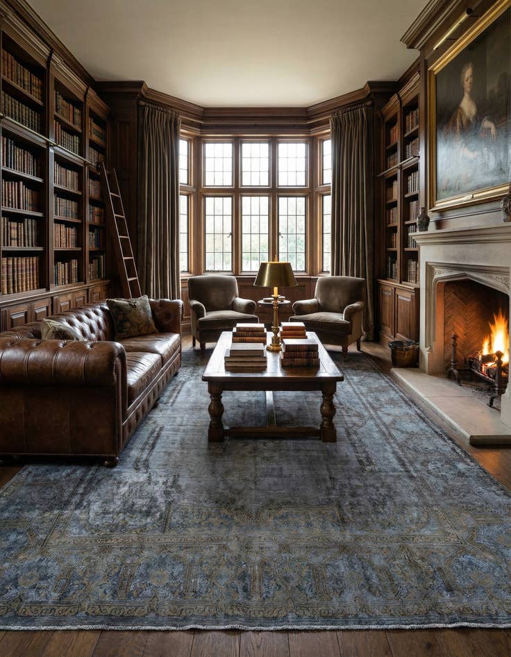 Detail image of  10' 2 x 13' 3 Vintage Royal Wool Rug