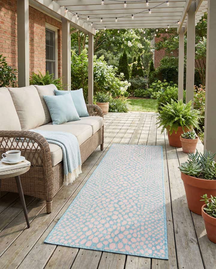 2' x 6' Easy-Clean Jill Zarin Cape Town Indoor / Outdoor Runner Rug