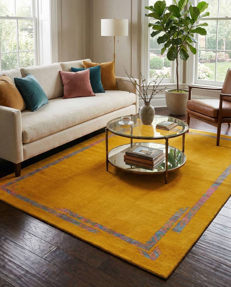 Detail image of 5' 8 x 7' 10 Hand Knotted Tibet Wool Rug
