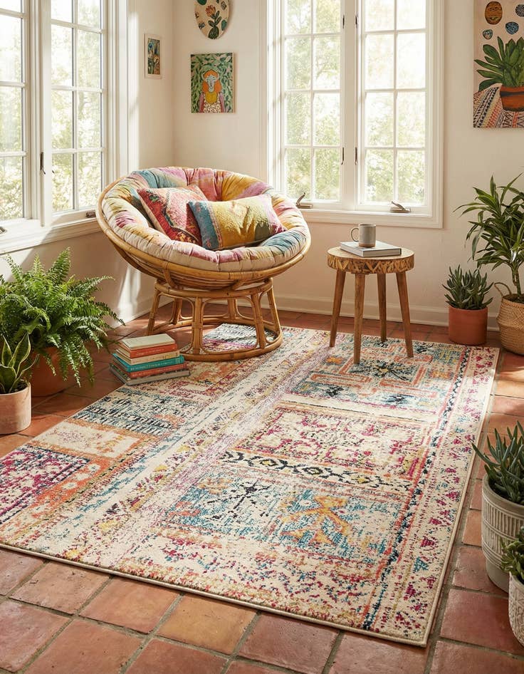 Detail image of  4' x 6'  Washable El Paso Rug