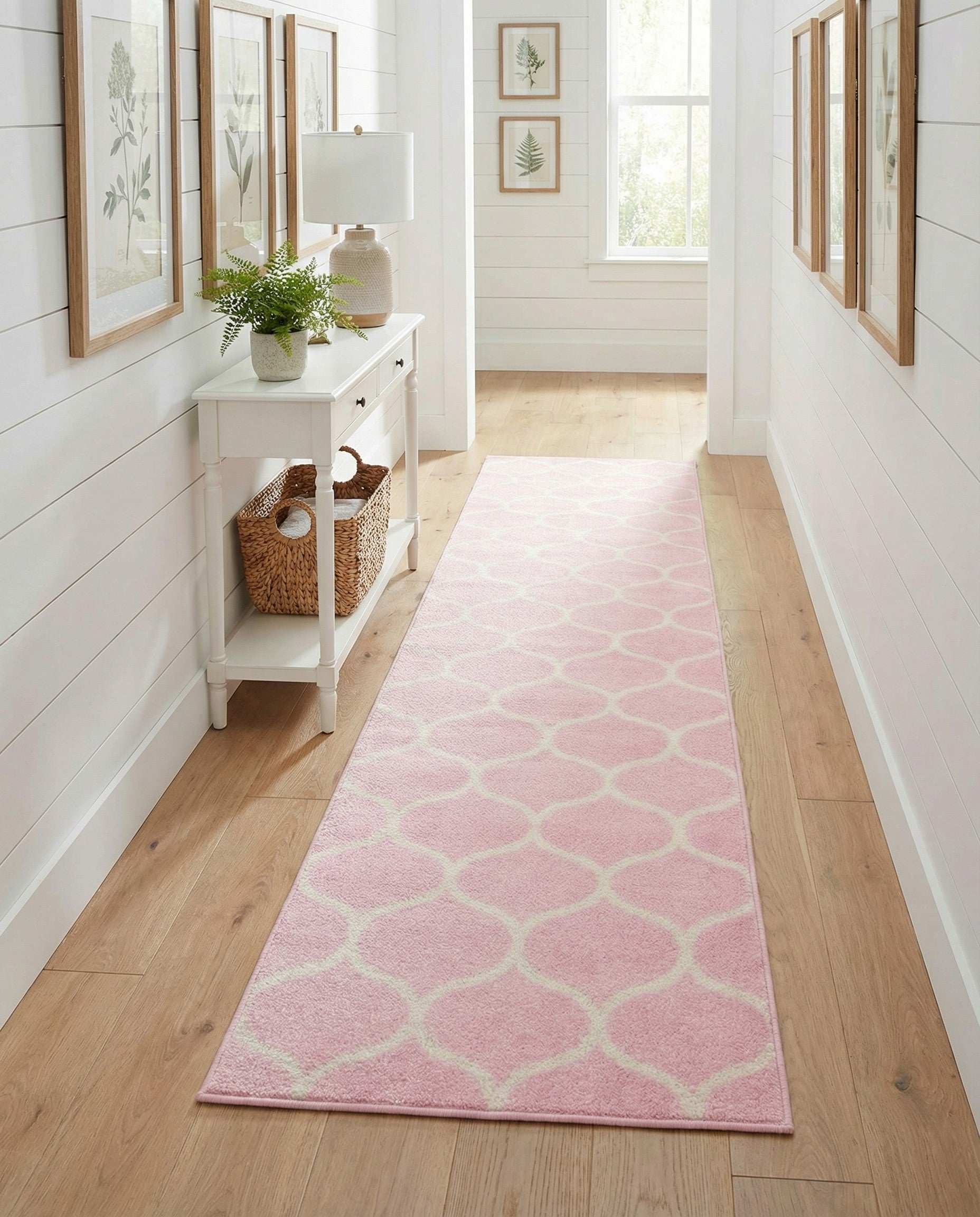  2' x 13' Lattice Frieze Runner Rug