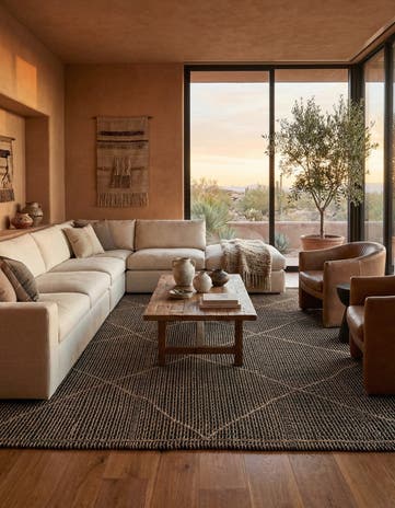 7' 9 x 9' 8 Hand Knotted Darya Wool Rug