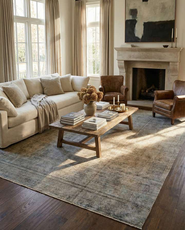 9' 9 x 12' 9 Hand Knotted Ultra Vintage Persian Wool Rug