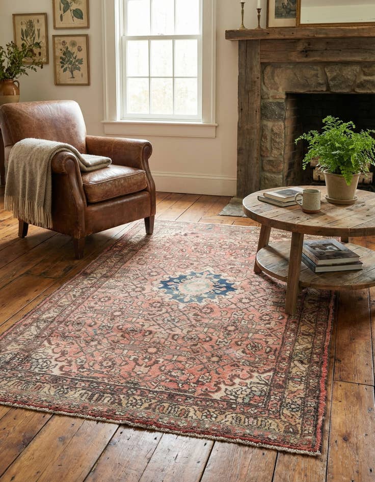 Detail image of 3' 9 x 5' 10  Hand Knotted  Persian Wool Rug